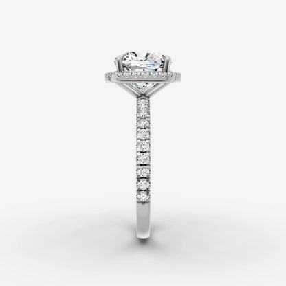 Halo & Pave - Cushion