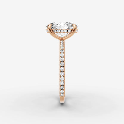 Hidden Halo & Pave - Oval