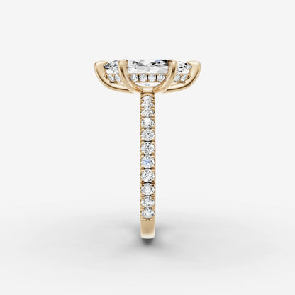 Hidden Halo & Pave - Marquise