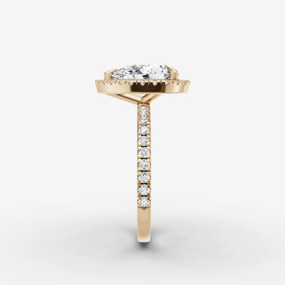 Halo & Pave - Pear