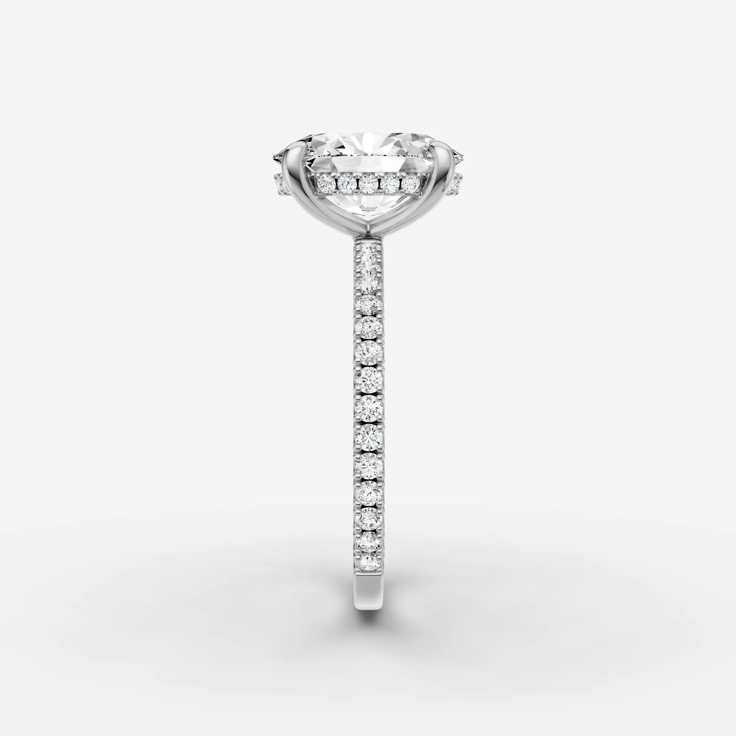 Hidden Halo & Pave - Oval