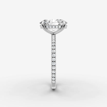 Hidden Halo & Pave - Oval