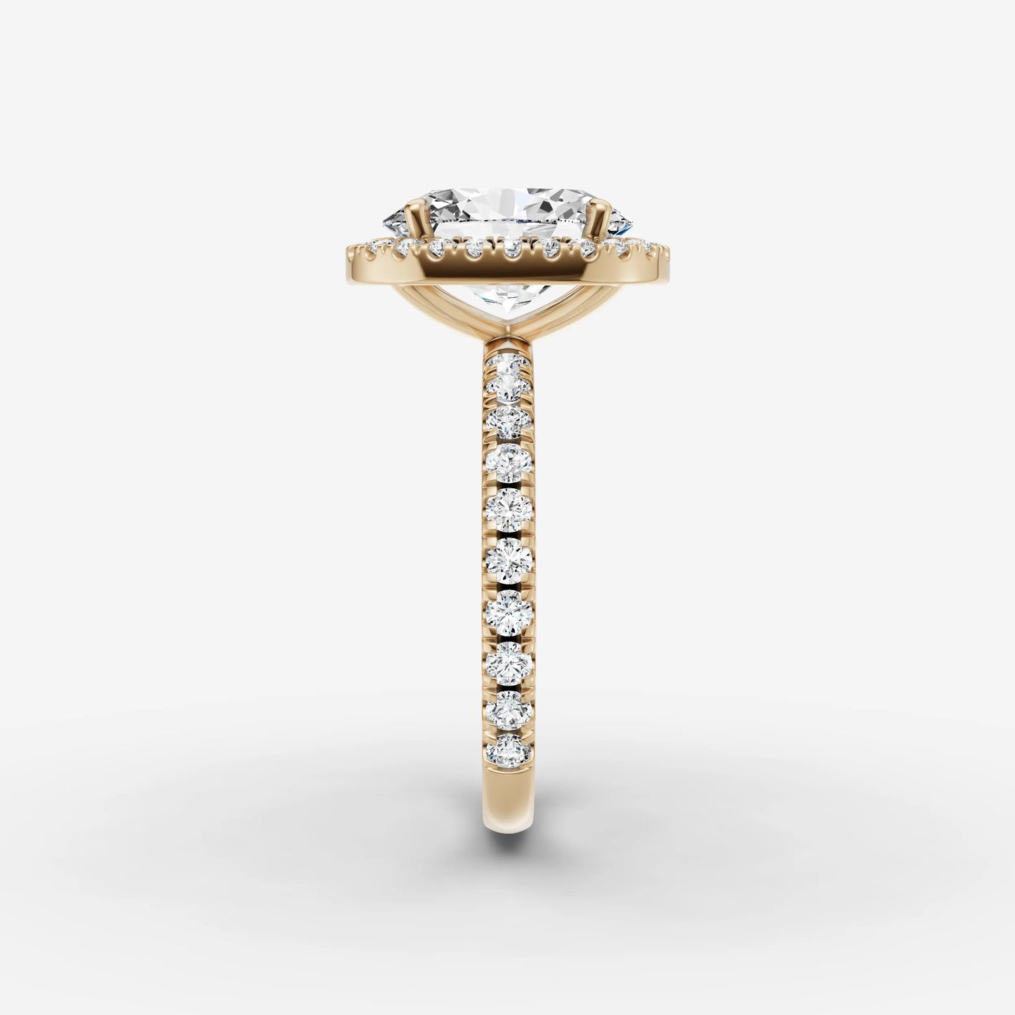 Halo & Pave - Oval