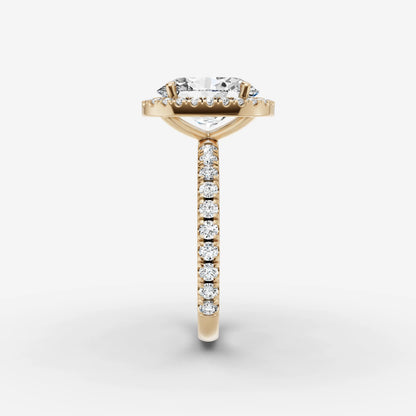 Halo & Pave - Oval