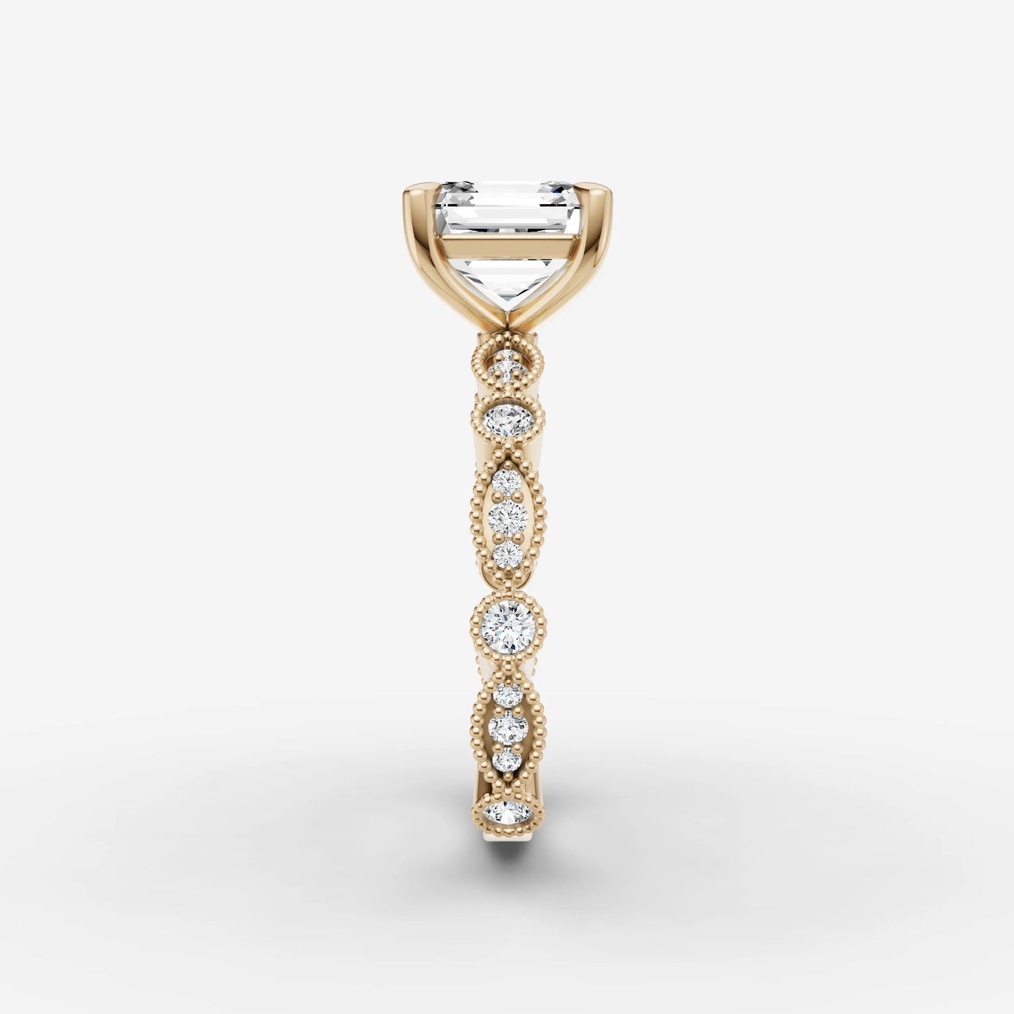 Vintage Pave - Asscher