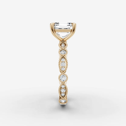 Vintage Pave - Asscher