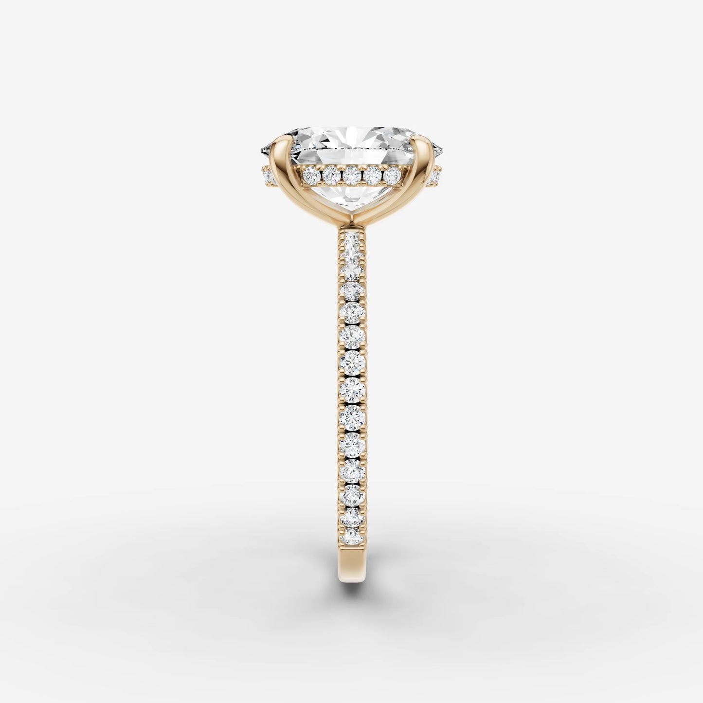 Hidden Halo & Pave - Oval