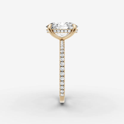 Hidden Halo & Pave - Oval