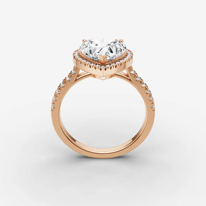 Halo & Pave - Heart
