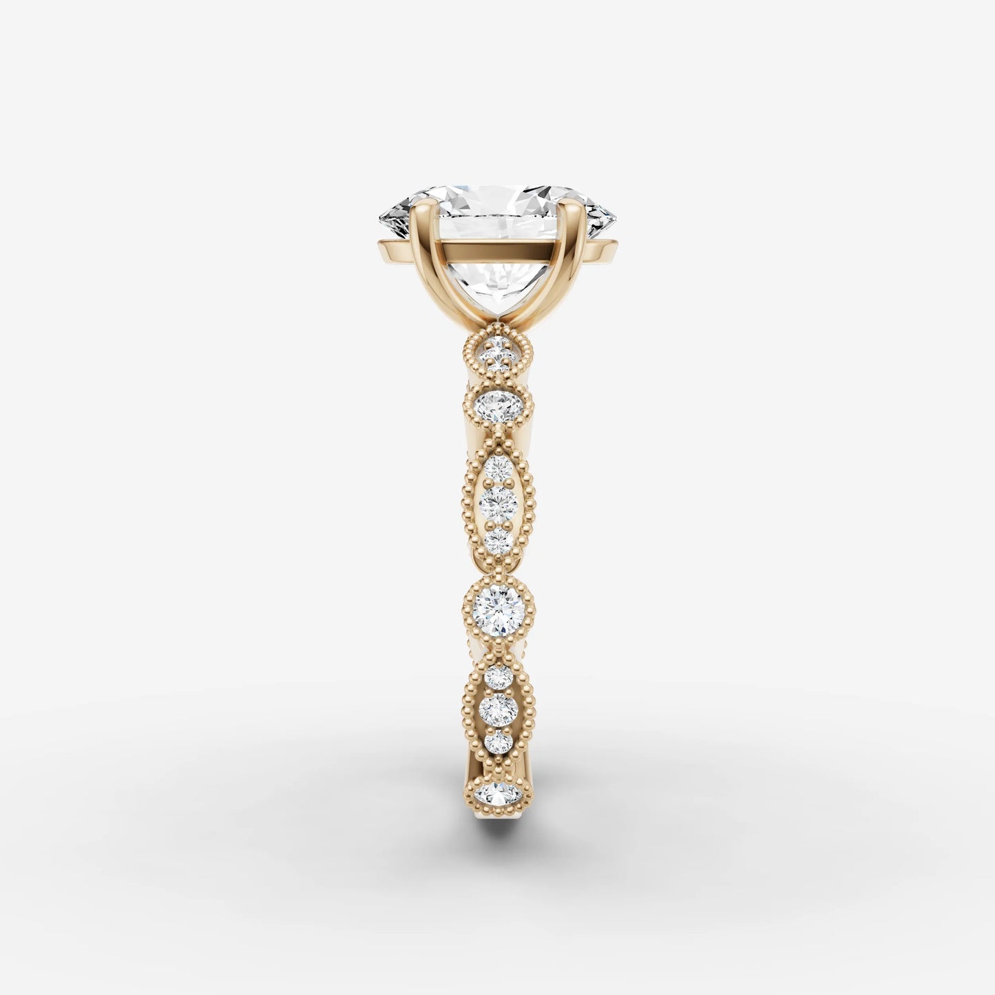 Vintage Pave - Oval