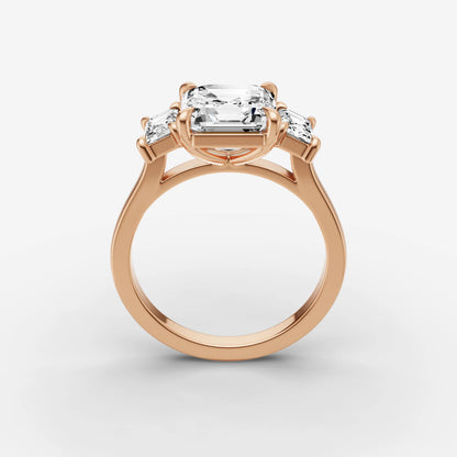 Three Stone - Asscher