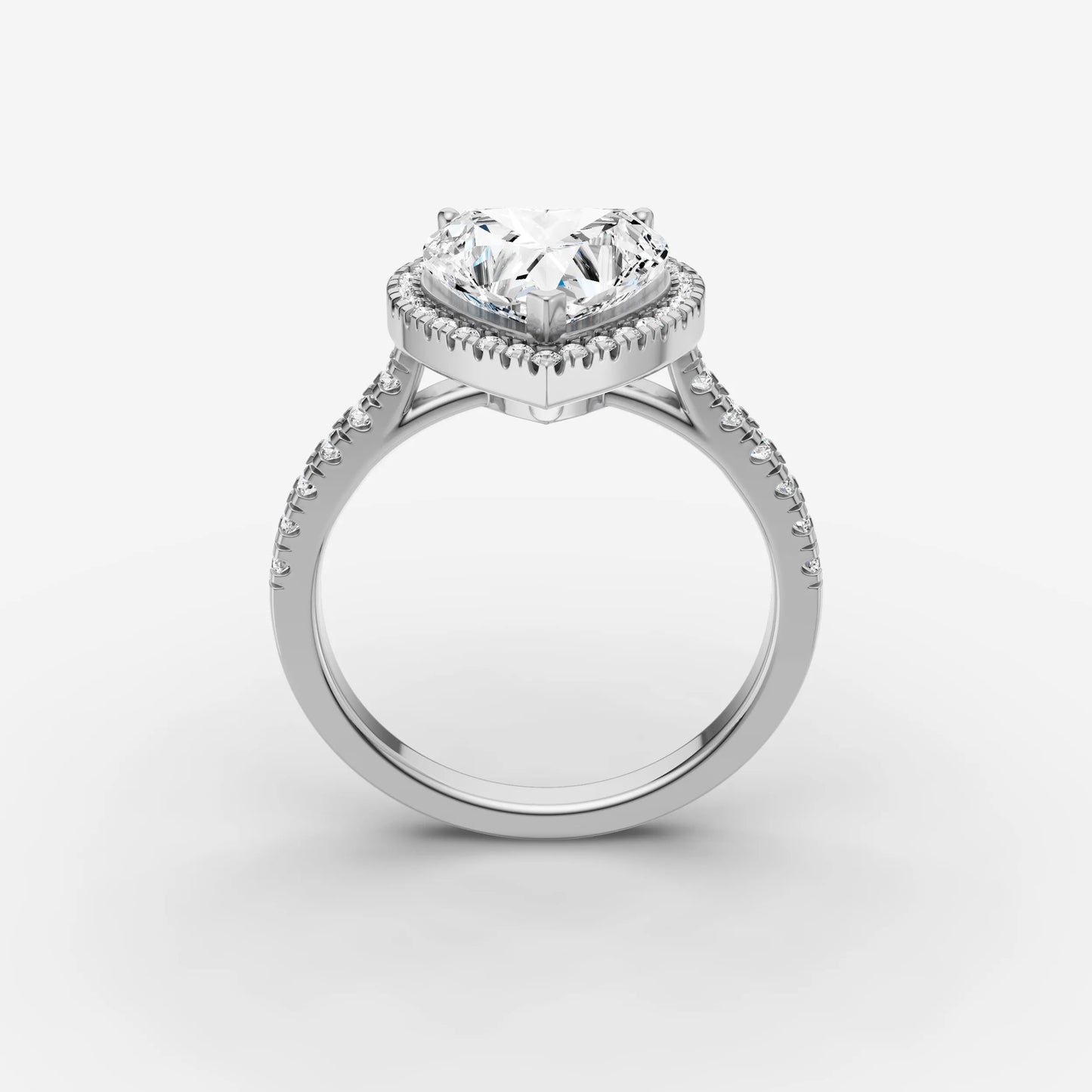 Halo & Pave - Heart