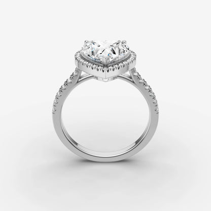Halo & Pave - Heart