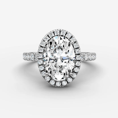Halo & Pave - Oval