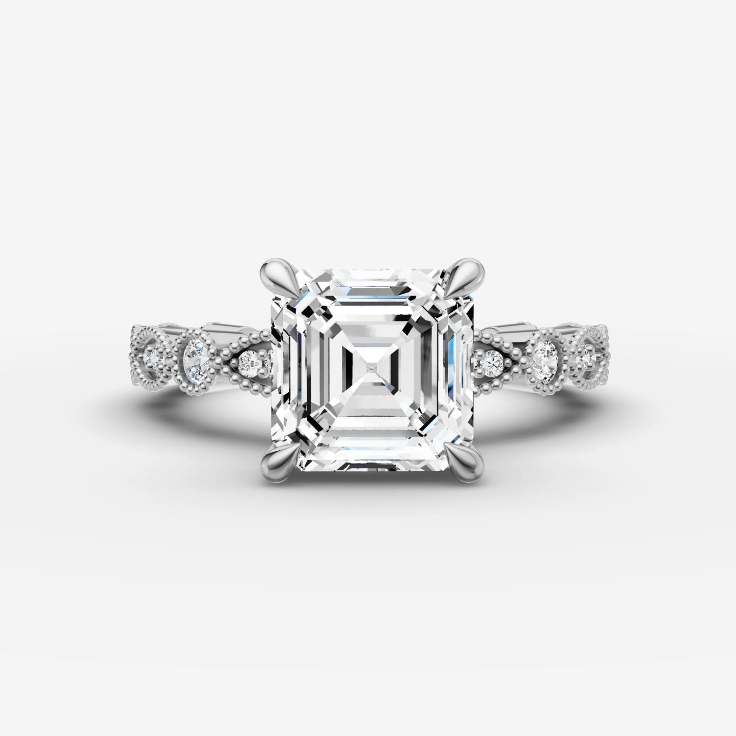 Vintage Pave - Asscher