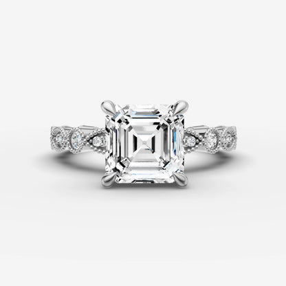 Vintage Pave - Asscher