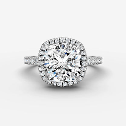 Halo & Pave - Cushion