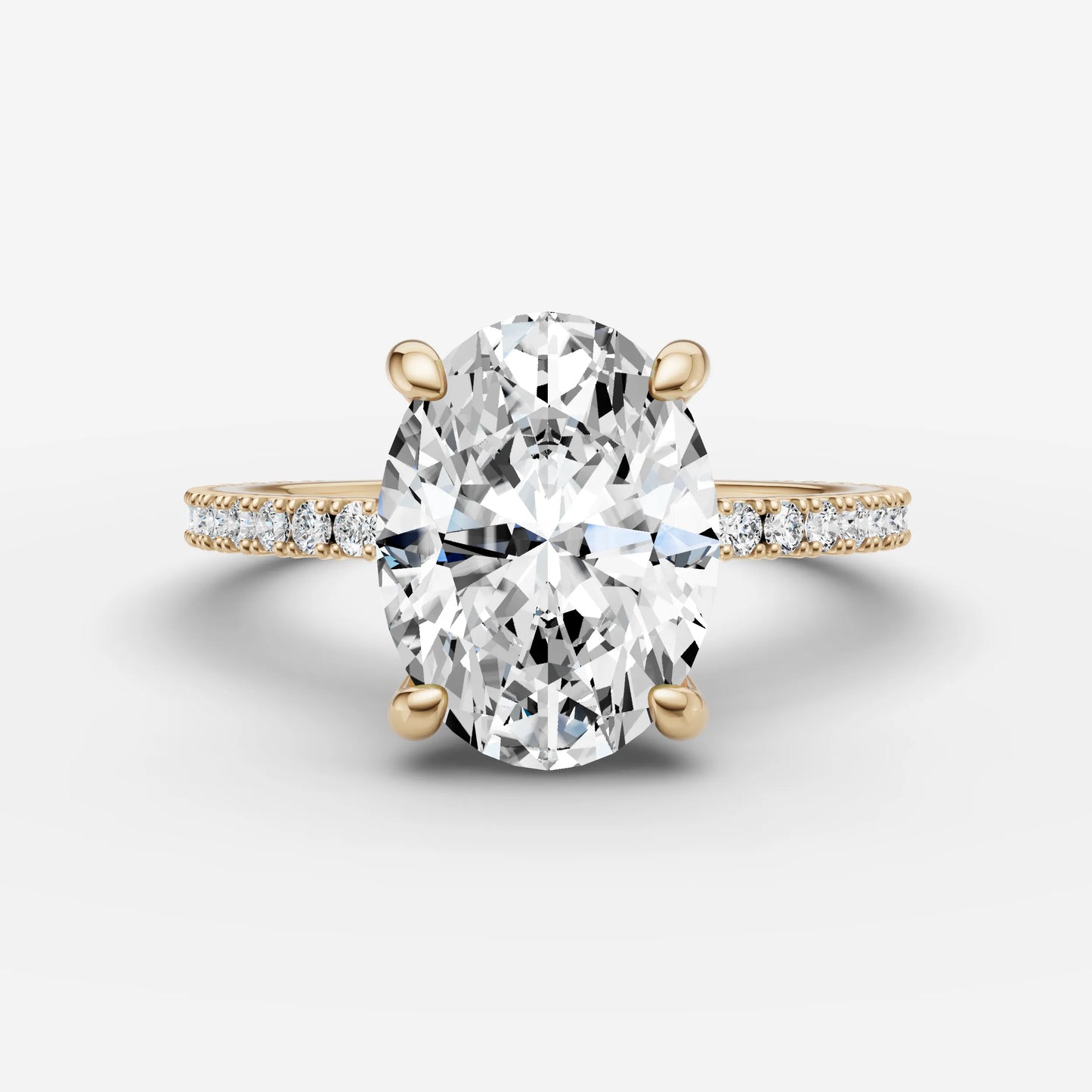 Hidden Halo & Pave - Oval