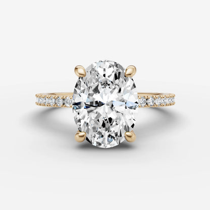 Hidden Halo & Pave - Oval