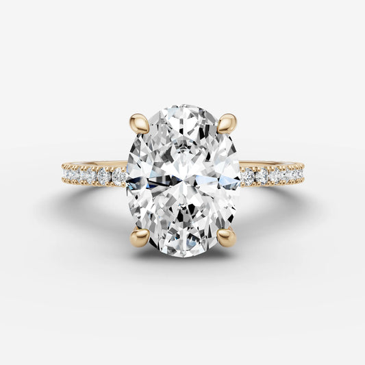 Hidden Halo & Pave - Oval