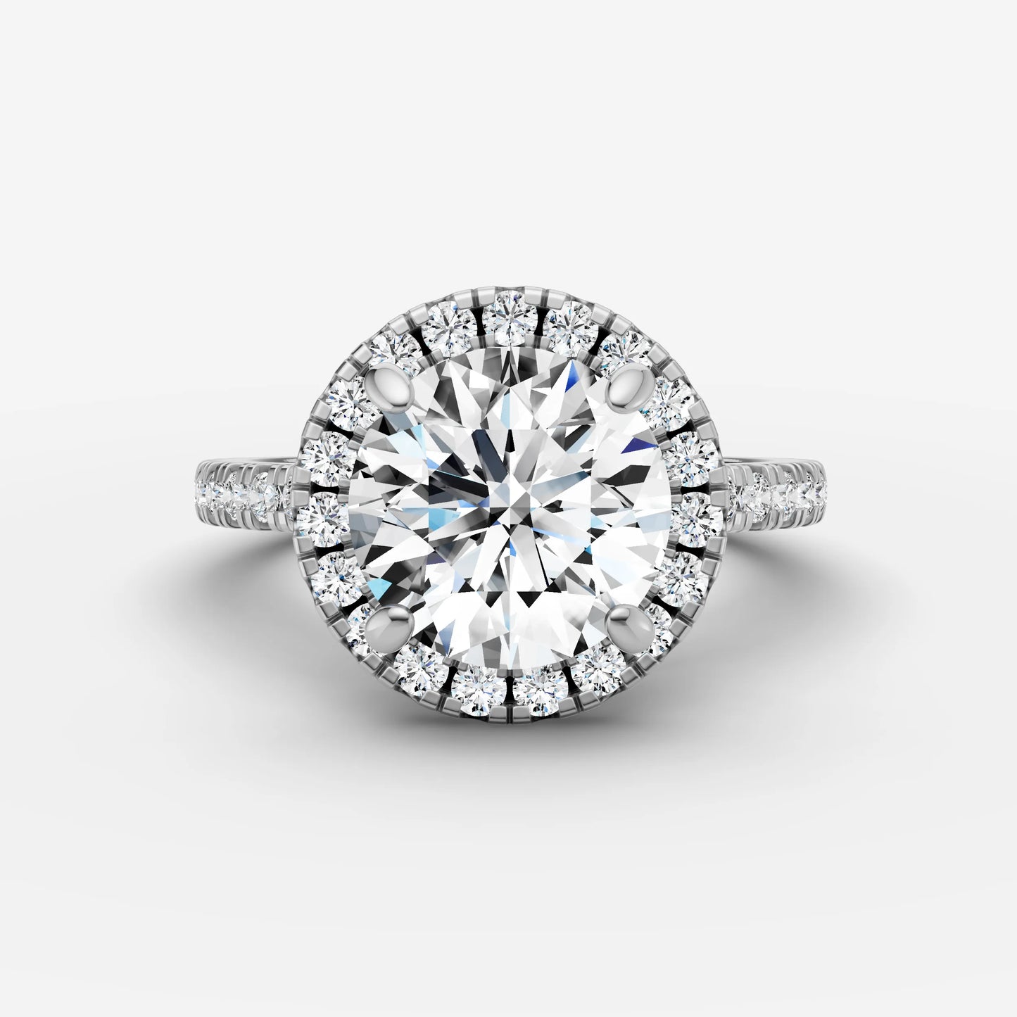 Halo & Pave - Round