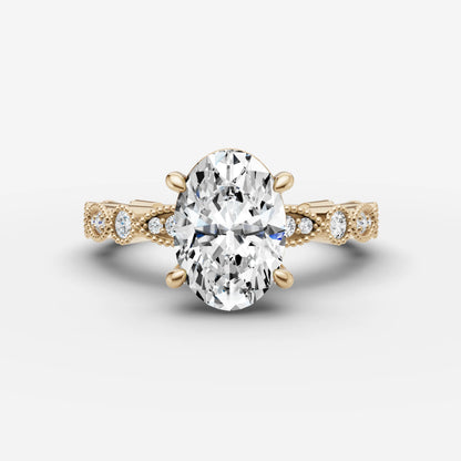 Vintage Pave - Oval