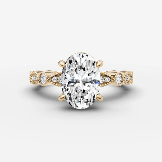 Vintage Pave - Oval