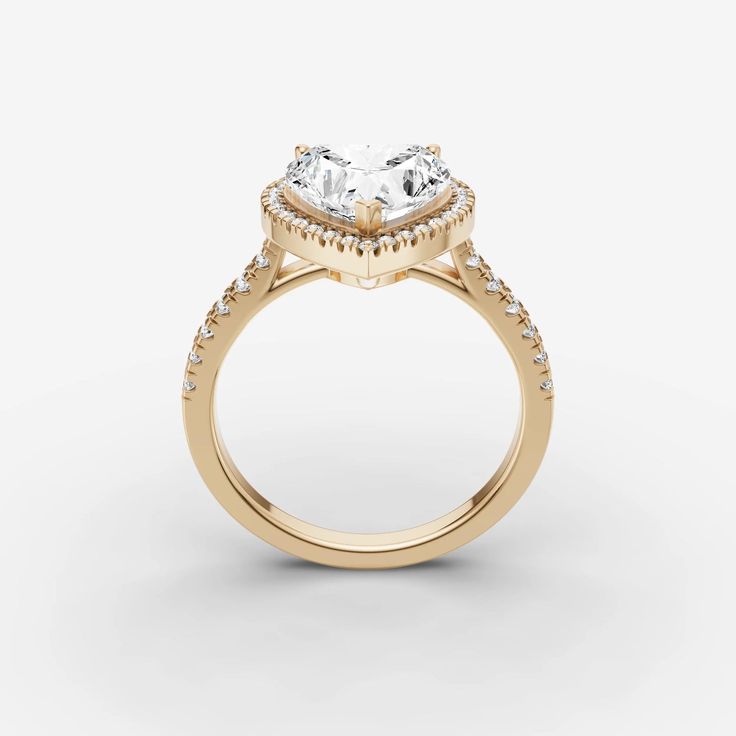 Halo & Pave - Heart