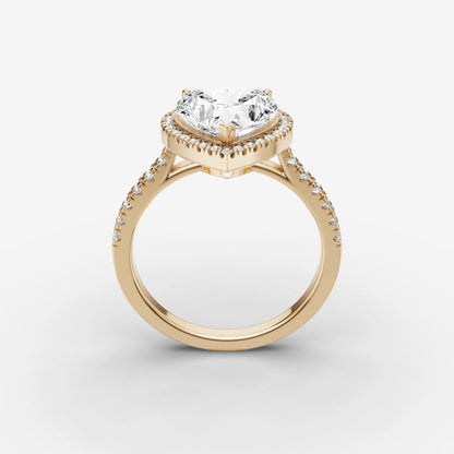 Halo & Pave - Heart