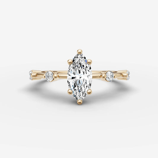 Dainty Pave - Marquise