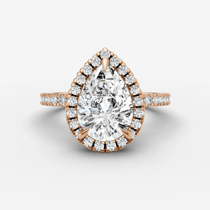 Halo & Pave - Pear
