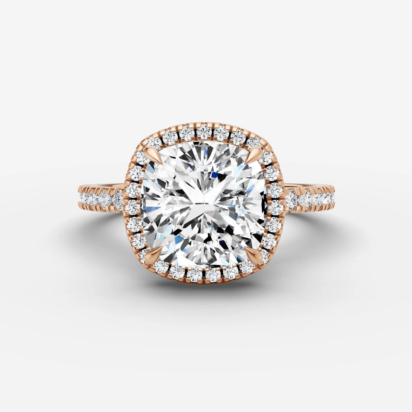 Halo & Pave - Cushion