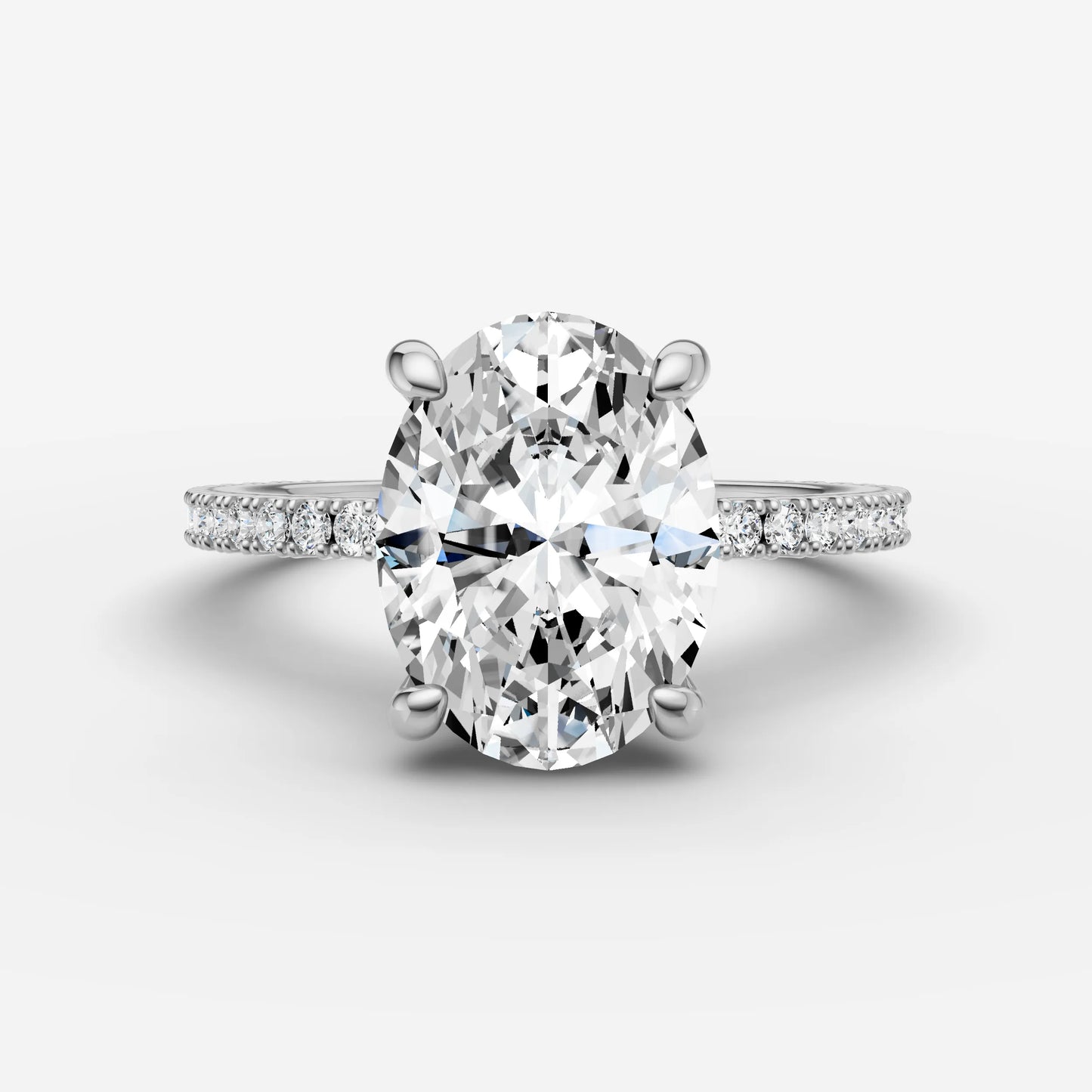 Hidden Halo & Pave - Oval