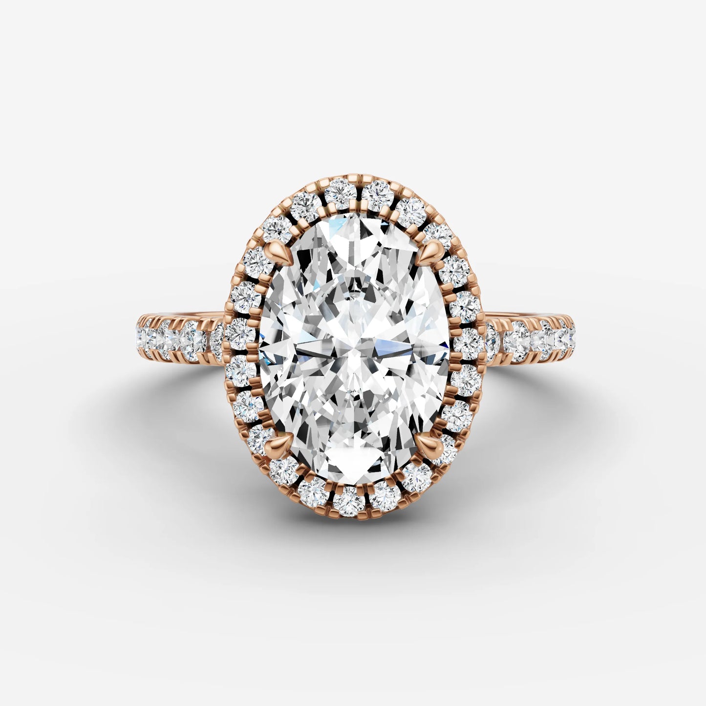 Halo & Pave - Oval