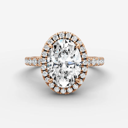 Halo & Pave - Oval