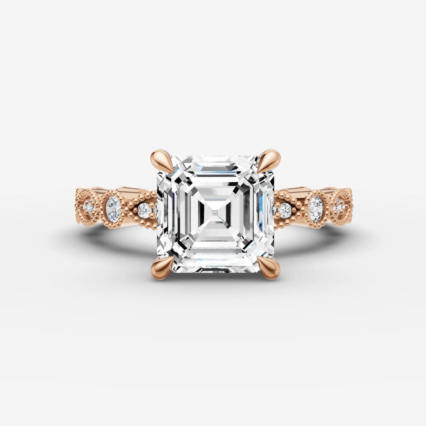 Vintage Pave - Asscher
