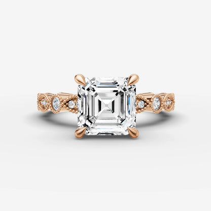 Vintage Pave - Asscher