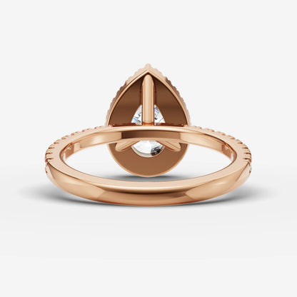 Halo & Pave - Pear