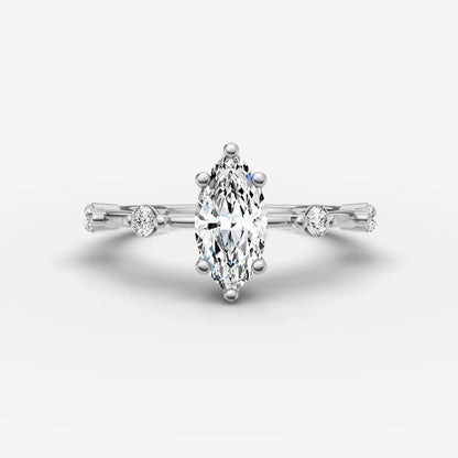 Dainty Pave - Marquise