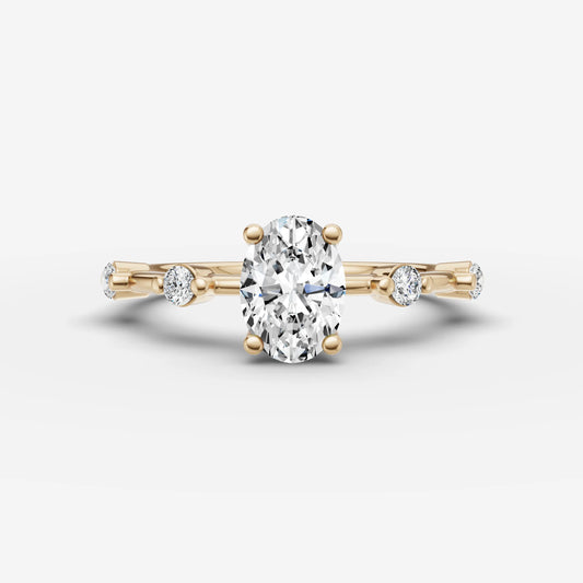 Dainty Pave - Oval