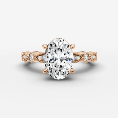 Vintage Pave - Oval