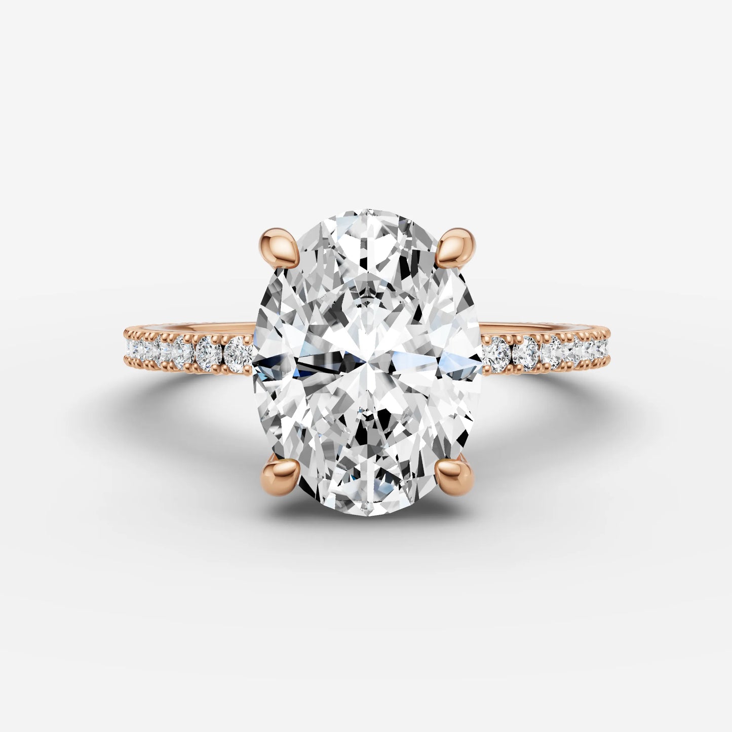 Hidden Halo & Pave - Oval