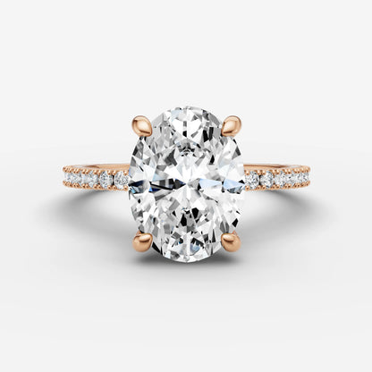 Hidden Halo & Pave - Oval