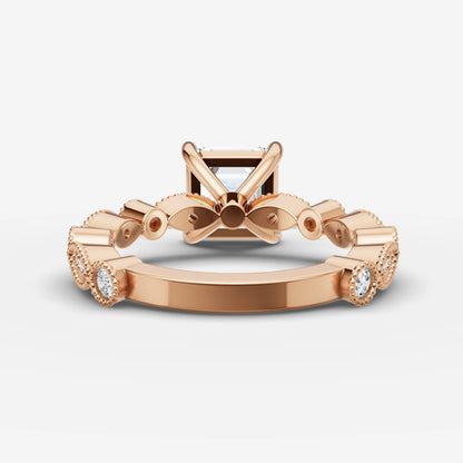 Vintage Pave - Asscher