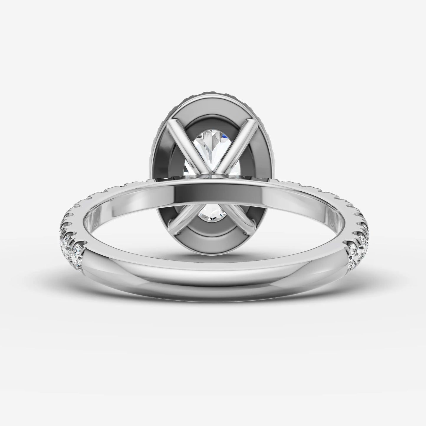 Halo & Pave - Oval