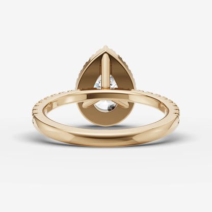 Halo & Pave - Pear