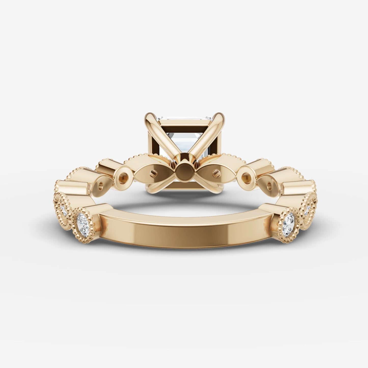 Vintage Pave - Asscher