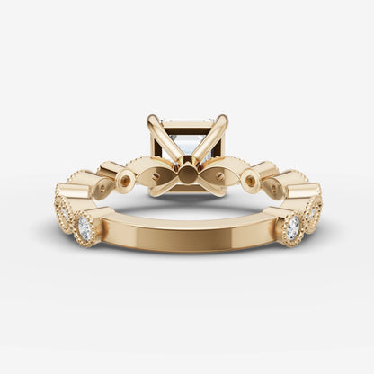 Vintage Pave - Asscher