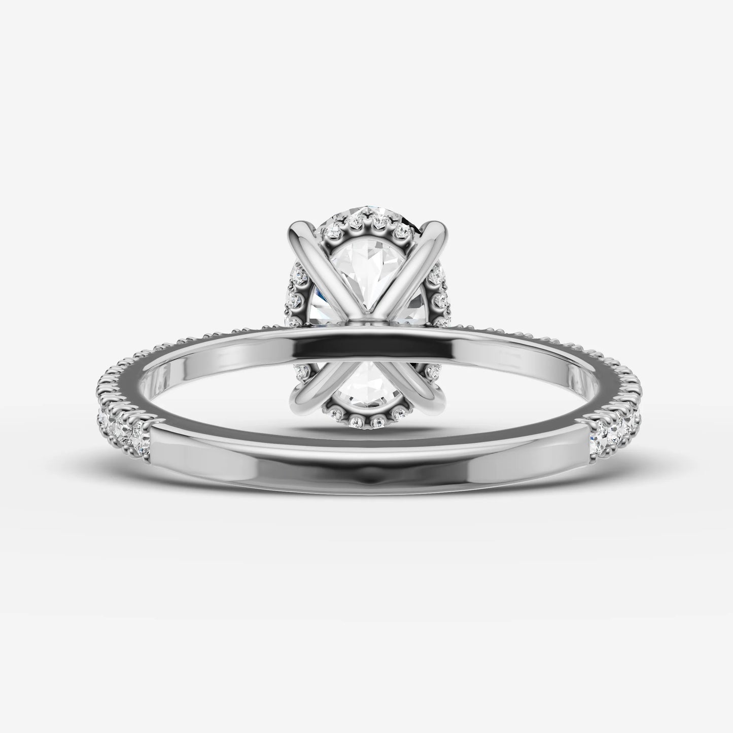 Hidden Halo & Pave - Oval