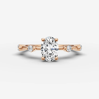 Dainty Pave - Oval